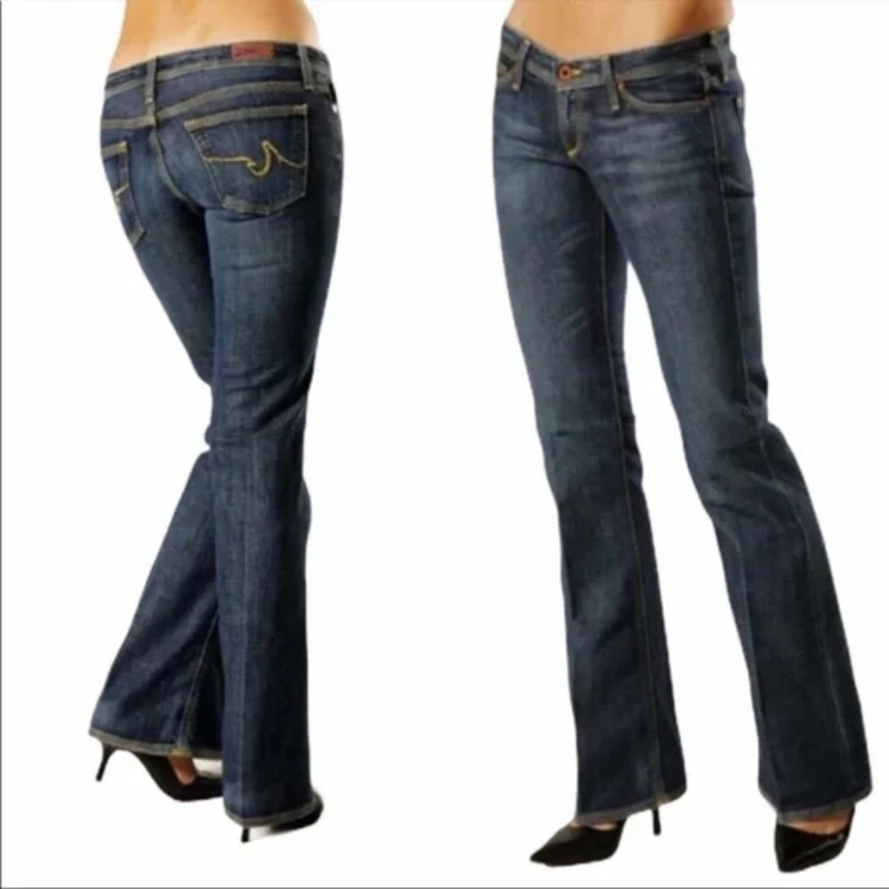 AG Adriano Goldschmied The Merlot Low Rise Bootcut Jeans Womens Size 28 Blue